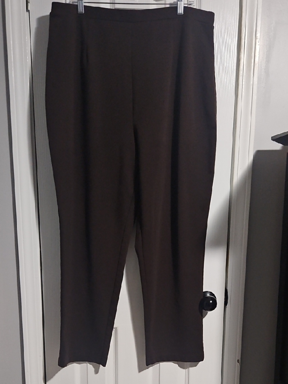 Studio Works Dark Brown Straight Leg Ponte Pants
